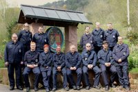 Die Löschgruppe Gräfenhausen vor dem Feuerwehrgerätehaus