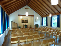 Der Gemeindesaal bietet rund 100 Personen Platz